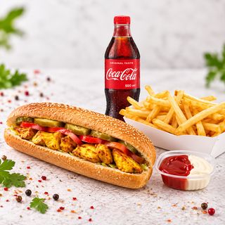 Menu Baguette de pui