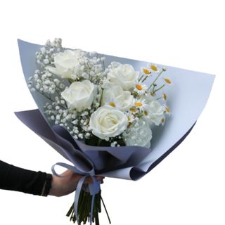 Ramo 7 Rosas Blancas