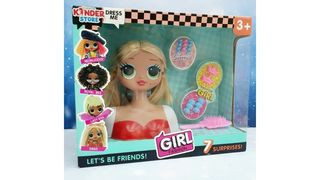 Голова Манекен для причёсок LOL (цвет волос: теплый блонд)