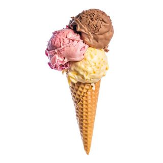 Ice Cream Scoop (Vanilla, Strawberry, Chocolate)