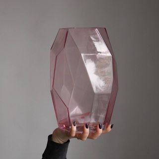 Ваза айберг рожева