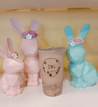 Boba tea con taro e riso viola 芋泥紫米奶茶