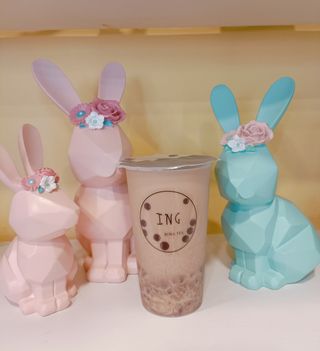 Boba tea con taro e riso viola 芋泥紫米奶茶