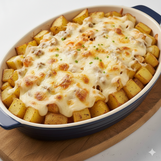 Patatas Con 4 Quesos Al Horno