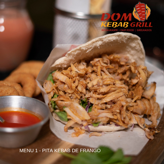 Menu 1 - Pita Kebab de Frango