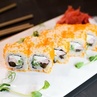 Рол Філадельфія в ікрі з креветкою  (250г)