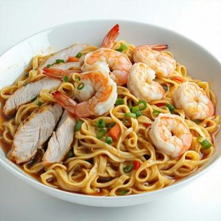 M3. Tallarines De Pollo Y Gambas