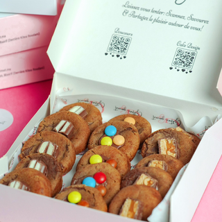 Boîte 15 cookies  avec toppings 