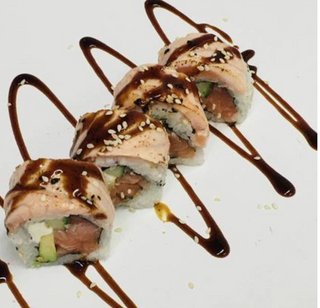 Uramaki Salmão Braseado 8 Peças