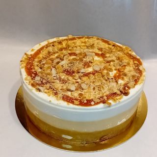 Torta media cheesecake al caramello