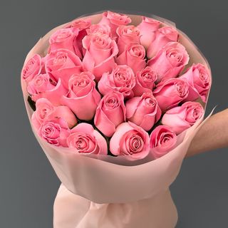 25 rosas rosadas