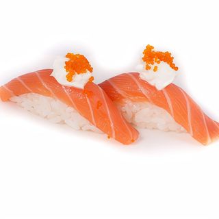 282.nigiri salmone tobiko(2pz)手握三文鱼鱼子奶油