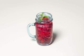 Лимонад с мякотью малины