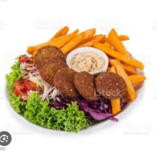 Plato Falafel Con Patatas