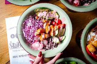 Prawn star poke bowl
