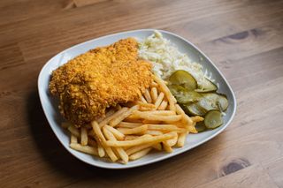 Meniu snițel crocant
