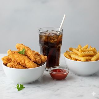 Menú De Tiras De Pollo