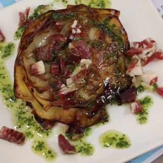 Flor de alcachofa de jamón