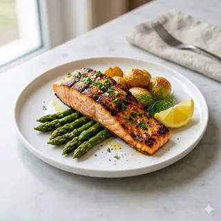 Salmón A La Plancha
