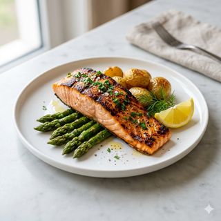 Salmón A La Plancha