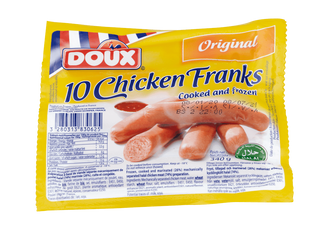 Saucisse Poulet 34Gx10 Doux        