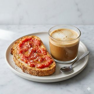 Tostada Con Tomate Y Café (250 Ml.)
