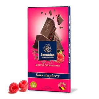 Tableta ciocolata neagra 54% cu zmeura 100g