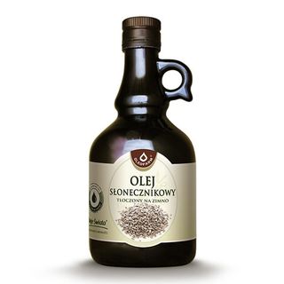 Olej słonecznikowy tłoczony na zimno Oleje świata 500ml Oleofarm