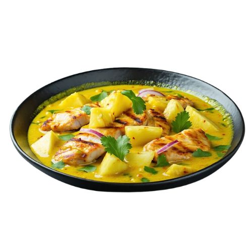 Pechuga de pollo al curry