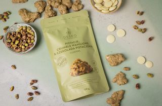 CHOCOLATE CLUSTERS Pistacja- crumble waniliowe