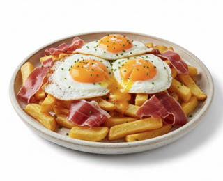 Huevos Rotos Con Jamón