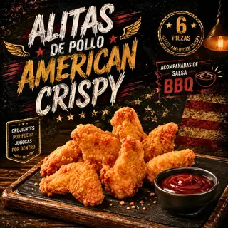 Alitas de pollo american crispy