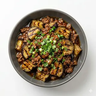 Teppanyaki De Berenjenas Con Carne Picada