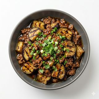 Teppanyaki De Berenjenas Con Carne Picada