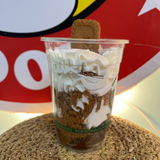 Postre en vaso de Brownie y Lotus 