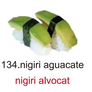 134.nigiri aguacate 2u
