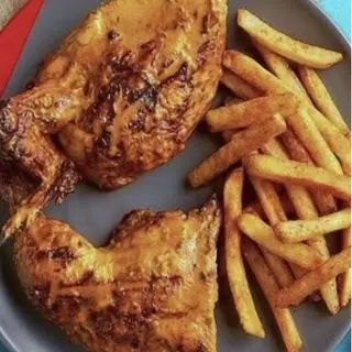 Menú 1/2 pollo a la parrilla