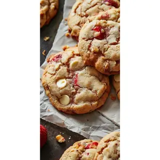 Strawberry White Chocolate Cookie