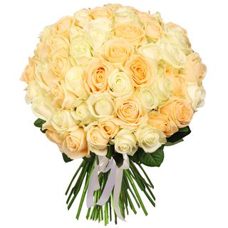 Мікс "Ніжність" з 51 троянди 