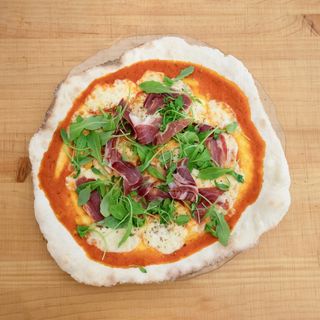 Jamón Ibérico y rúcula