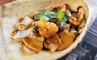 158. Gambas Con Bambú Y Setas Chinas
