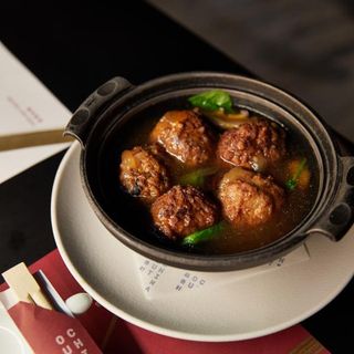 Albóndigas de ternera con setas shitake