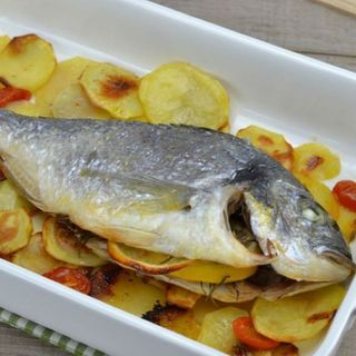 Filetto di spigola/orata con patate