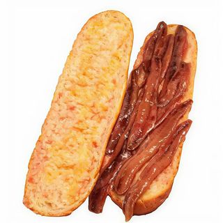 Bocadillo De Anchoas Con Tomate