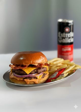 Hamburguesa Clásica Con Patatas