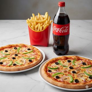 Menú De 2 Pizzas Medianas (28 Cm.)