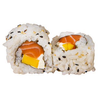 Uramaki de Salmão, Morango e Phila (8 peças)