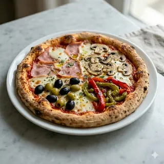Pizza 4 Estaciones (30 Cm. Aprox.)