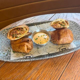 Flautas de ternera y pollo 