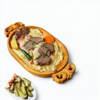 Бесбармак из свежего мяса